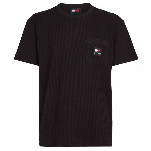 Tommy Jeans Waffle Pocket T-shirt Zwart