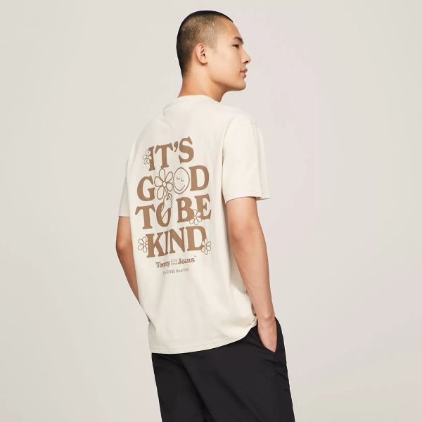 Tommy Jeans Novelty Graphic T-shirt Beige