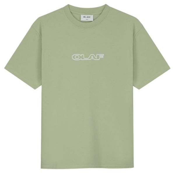 Olaf Drift Outline T-shirt Licht Groen