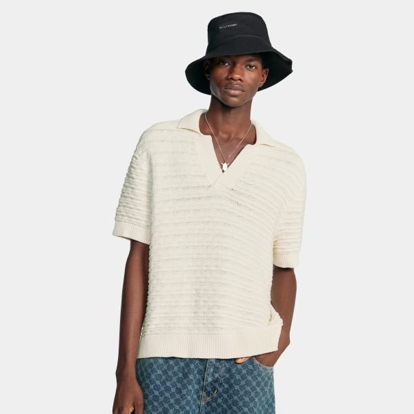 Daily Paper Jabir Knit Polo Off White