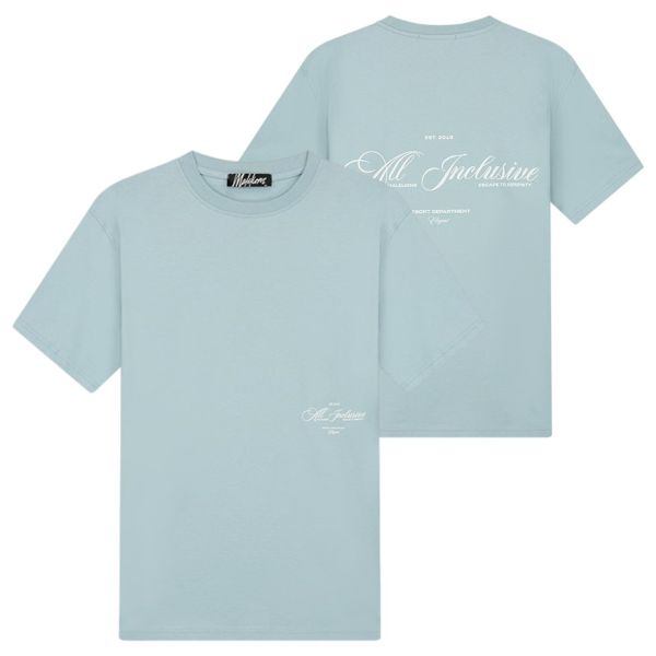 Malelions Resort T-shirt Licht Blauw