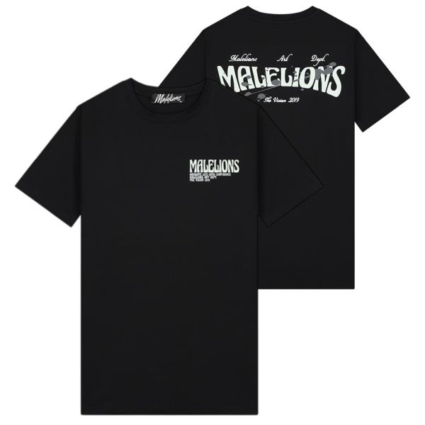 Malelions Boxer 2.0 T-shirt Zwart