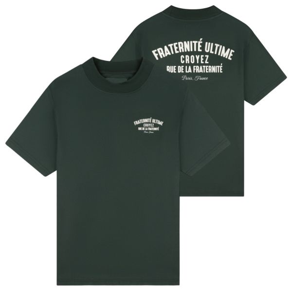 Croyez Fraternité Puff T-shirt Donker Groen