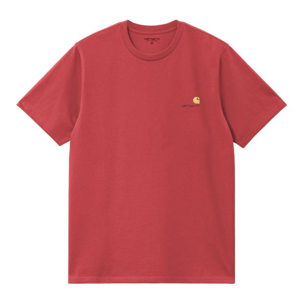 Carhartt American Script T-shirt Rood