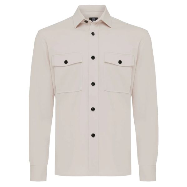 Genti Midtown Overshirt Beige