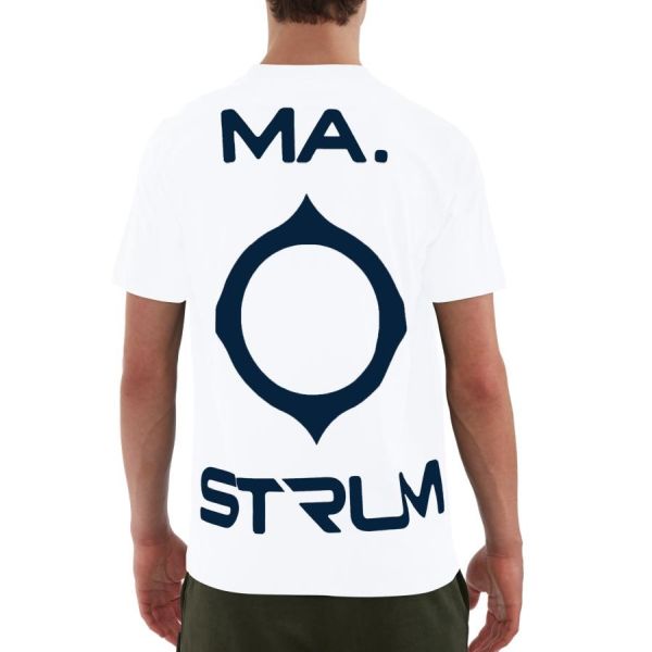Ma.strum Oversized Back Logo T-shirt Wit