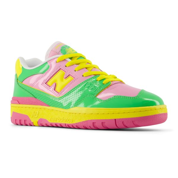 New Balance 550 Sneaker Groen/Roze/Geel