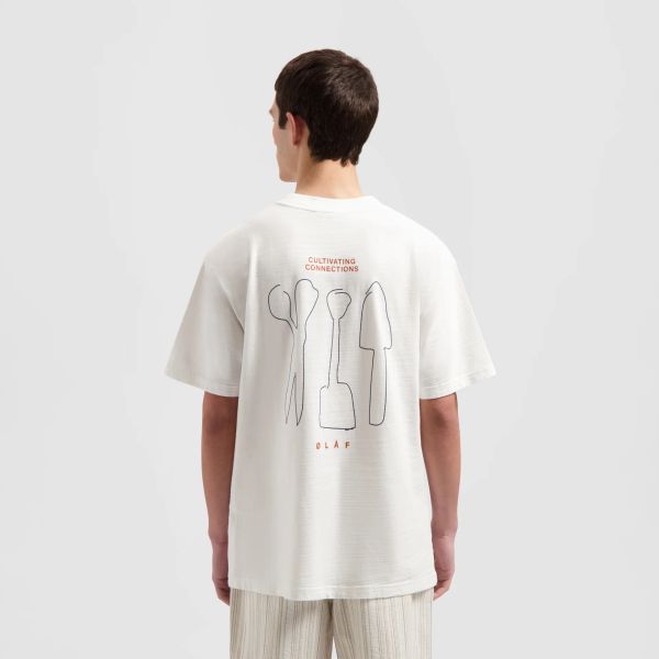 Olaf Tools Slub T-shirt Wit