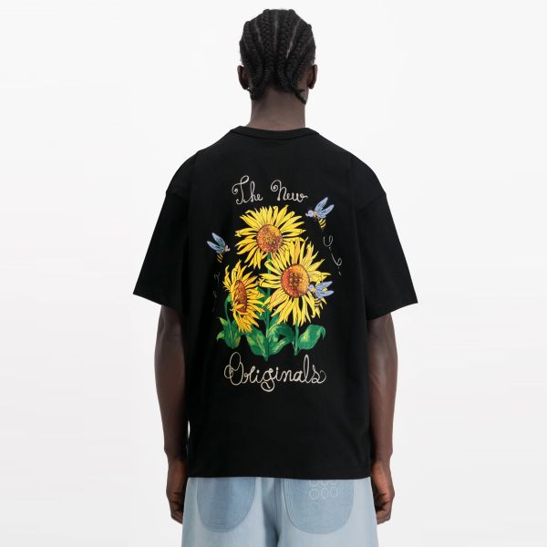 The New Originals Sunflower T-shirt Zwart