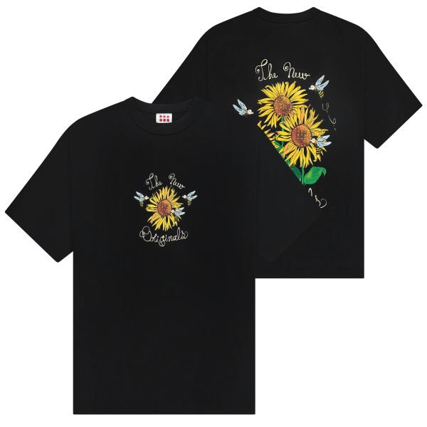 The New Originals Sunflower T-shirt Zwart