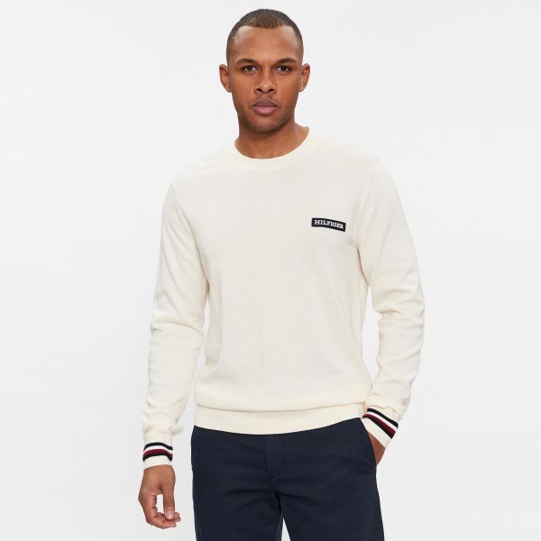 Tommy Hilfiger Global Stripe Sweater Off White