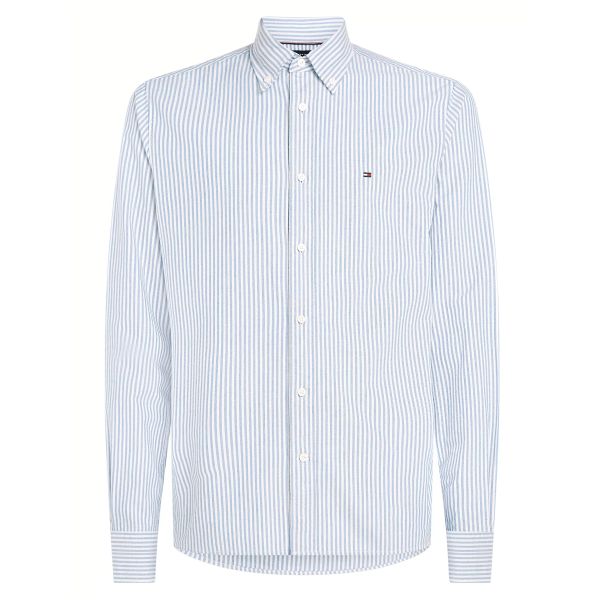 Tommy Hilfiger Heritage Oxford Stripe Overhemd Blauw/Wit