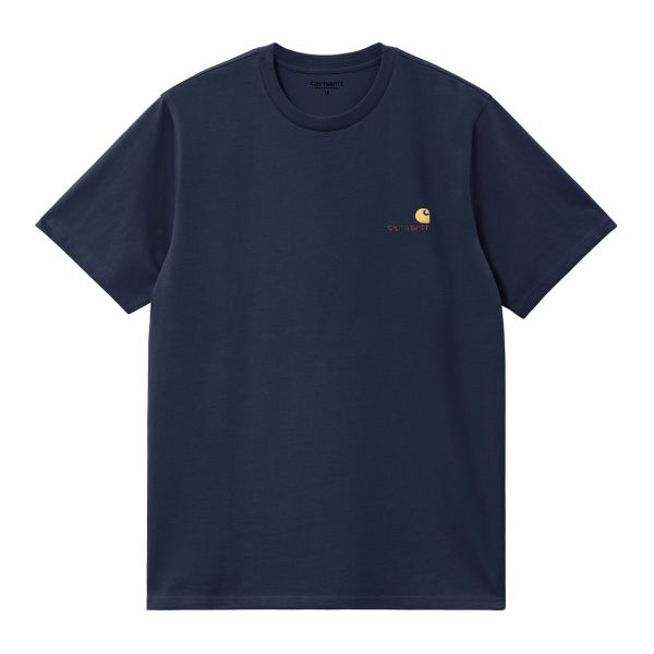 Carhartt American Script T-shirt Donker Blauw