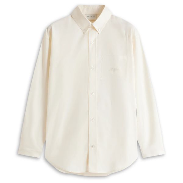 Drôle De Monsieur La Chemise Oxford Overhemd Wit