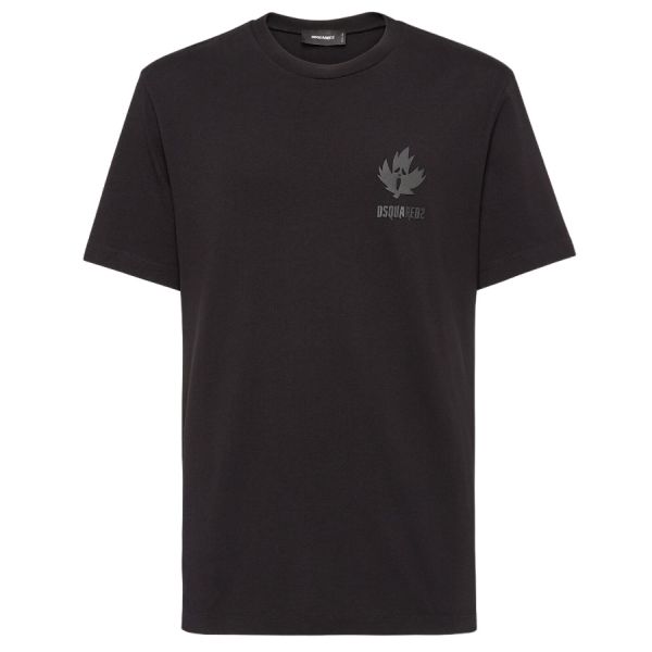 Dsquared2 Gummy Maple Leaf T-shirt Zwart