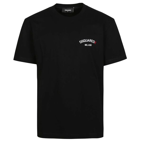 Dsquared2 Milano T shirt Zwart Mezaldy