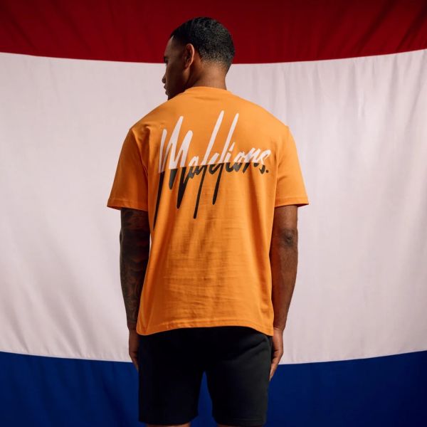 Malelions EK2024 Split T-shirt Oranje