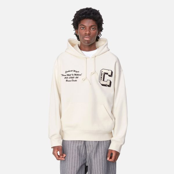 Carhartt Brown Ducks Hoodie Off White