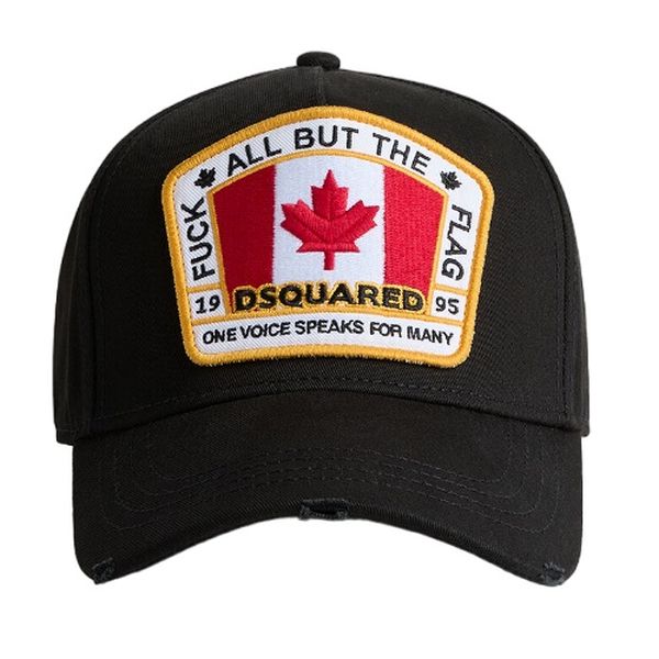 Dsquared2 Canadian Flag Cap Zwart Mezaldy