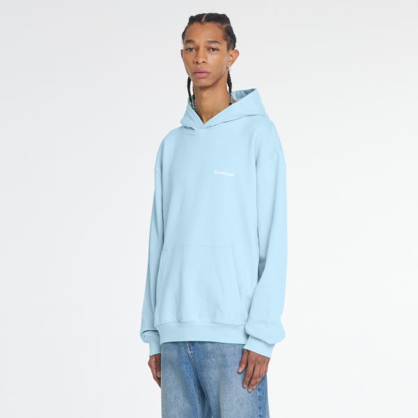 Flâneur Essential Hoodie Licht Blauw