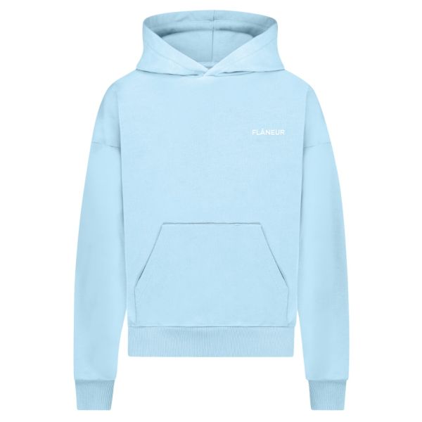Flâneur Essential Hoodie Licht Blauw