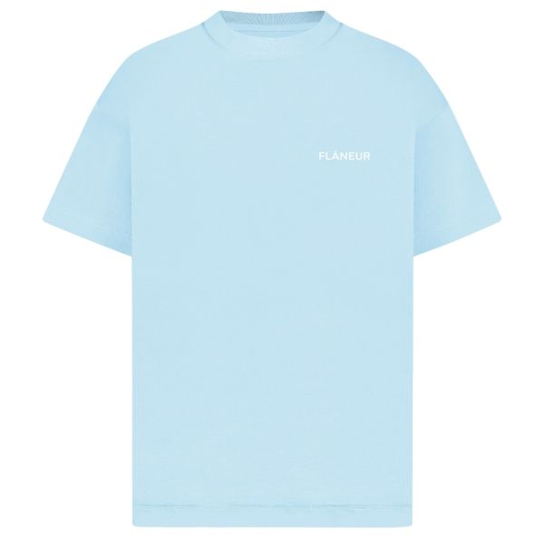 Flâneur Essential T-shirt Licht Blauw