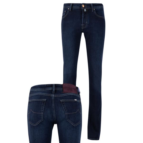 Jacob Cohën Nick Slim Jeans Donker Blauw