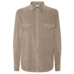 Jacob Cohën Western Overhemd Taupe