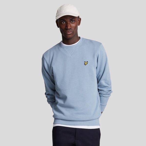 Lyle & Scott Crewneck Sweater Licht Blauw