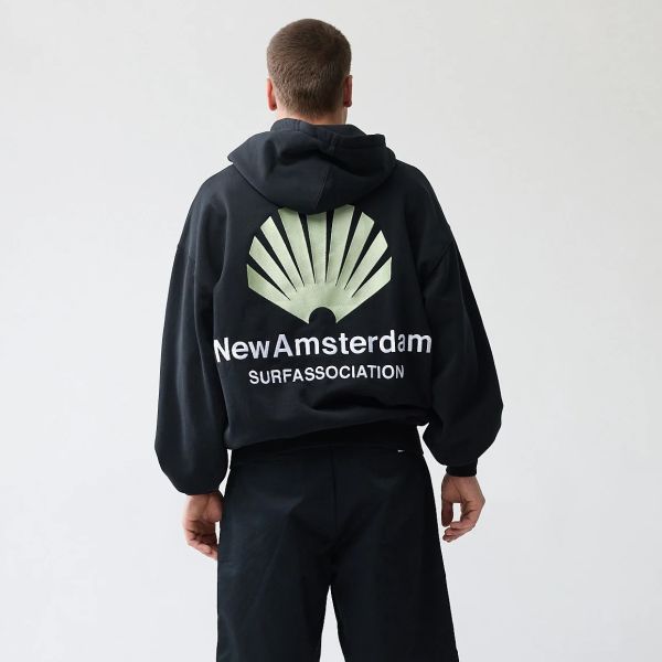 New Amsterdam Surf Association Logo Hoodie Zwart