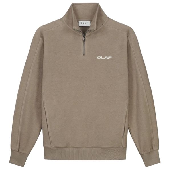 Olaf Drift Zip Mock Sweater Bruin