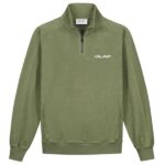 Olaf Drift Zip Mock Sweater Groen