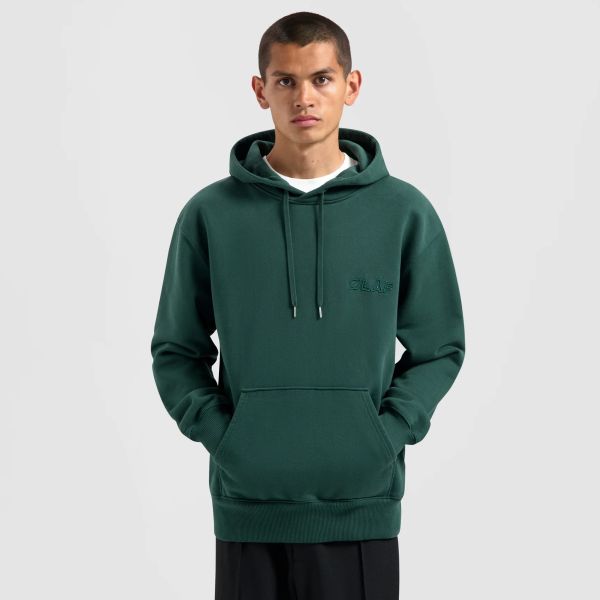 Olaf Heavyweight Studio Hoodie Donker Groen