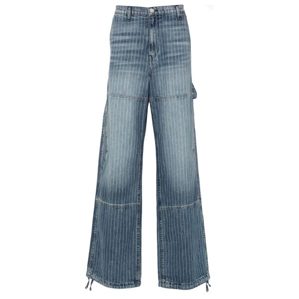 Rhude Wabash Pinstripe Jeans Blauw
