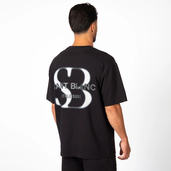 Saint Blanc Blurr T-shirt Zwart