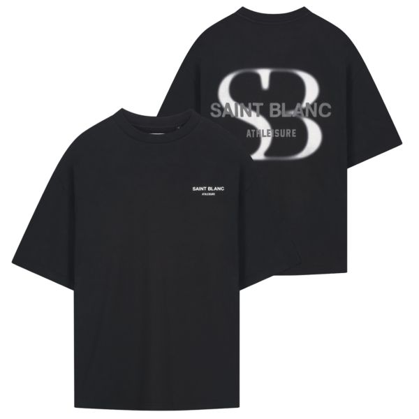 Saint Blanc Blurr T-shirt Zwart