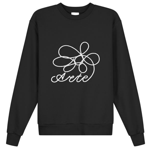 Arte Antwerp Flower Logo Sweater Zwart