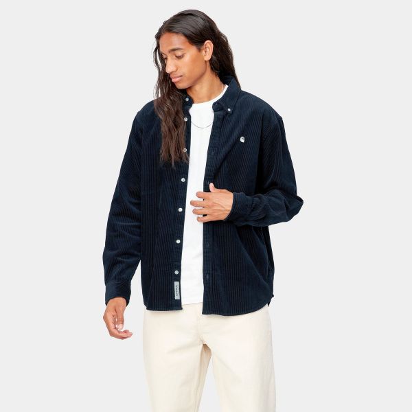 Carhartt Madison Cord Overshirt Navy