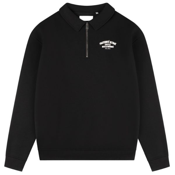 Croyez Fraternité Ultime Half Zip Sweater Zwart