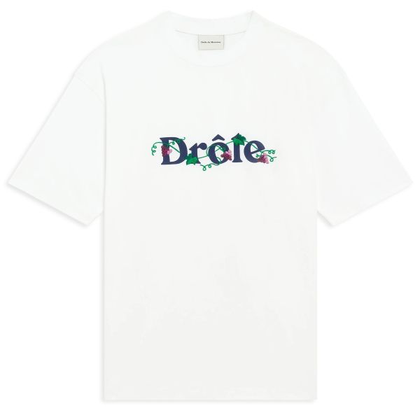 Drôle De Monsieur Drôle Raisin T-shirt Wit