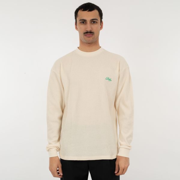 Drôle De Monsieur Drôle Waffle Longsleeve T-shirt Off White