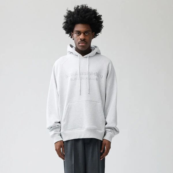 New Amsterdam Surf Association Front Logo Hoodie Grijs