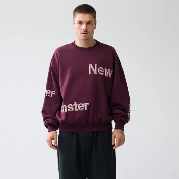 New Amsterdam Surf Association Name Sweater Bordeaux