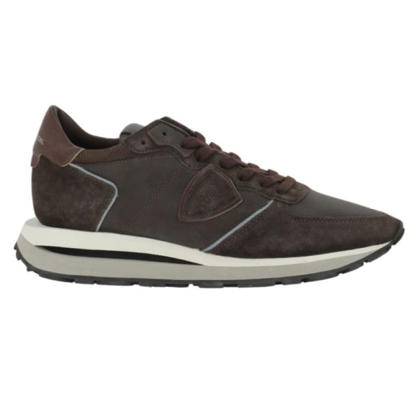 Philippe Model Tropez Haute Sneaker Donker Bruin