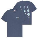 The New Originals 9 Moon Phases T-shirt Donker Blauw