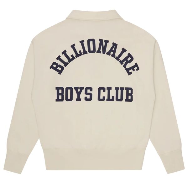 Billionaire Boys Club Mascot Quarter Zip Sweater Off White