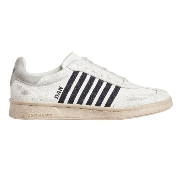 Dsquared2 Vintage Boxer Sneaker Wit/Navy