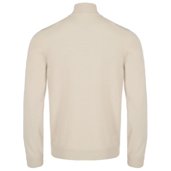 Gran Sasso Zip Mock Sweater Beige