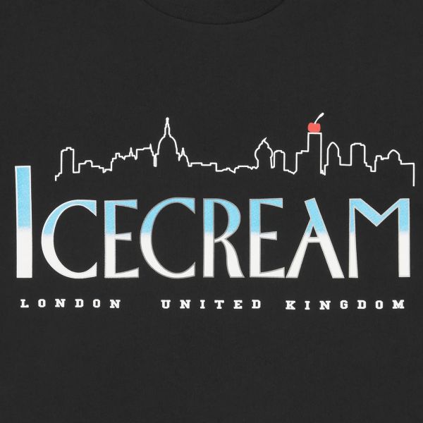 Icecream Cityscape T-shirt Zwart