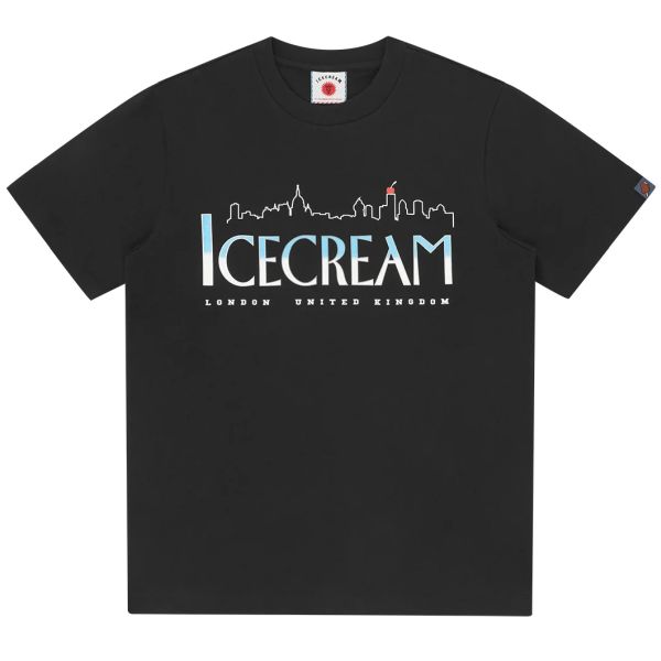 Icecream Cityscape T-shirt Zwart